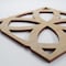 Ekena Millwork Small Daventry Decorative Fretwork Wood Wall Panels, Birch, 11 3/8"W x 11 3/8"H x 3/8"T WALW12X12X0375DVNBI - alternate 2